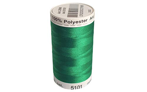 Mettler A2596-5101 Nähen und Stickerei Gewind, Polyester, #5101 Grün, 800 m von Metrosene