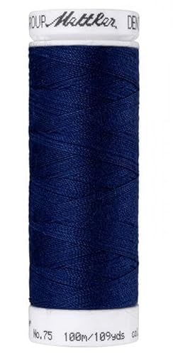 Mettler Nähgarn DENIM DOC 100m in Dunkelblau speziell für Jeansstoffe und Jeansfarben. Jeansgarn Mettler Nähgarn DENIM DOC 100m in Dunkelblau speziell für Jeansstoffe und Jeansfarben. Jeansgarn von Mettler
