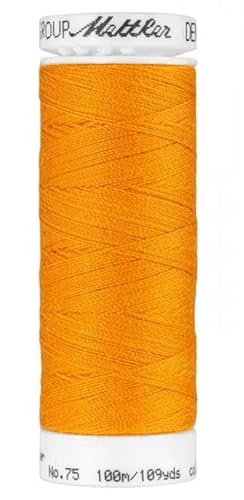 Mettler Denimgarn, 100m in Eigelb, speziell für Jeansstoffe und Jeansfarben, Baumwolle, 100% Mettler Denimgarn, 100m in Eigelb, speziell für Jeansstoffe und Jeansfarben, Baumwolle, 100% von Mettler