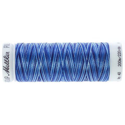 Mettler Poly Sheen Multi, Stärke: 40, 200m-Spule, blau color von Mettler