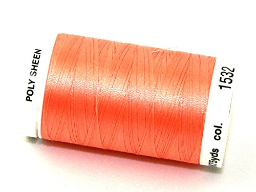 Mettler Polysheen Maschinen-Stickgarn, Polyester, 800 m, 1532 Koralle von Mettler