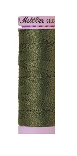 Mettler Seidengarn, solides Baumwollgarn, 150 m, gebranntes Olivgrün von Mettler