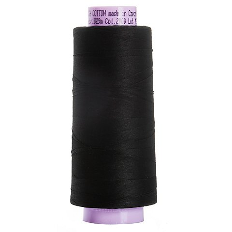 Mettler Silk Finish Cotton Maschinen- & Handquiltgarn, Stärke: 50, 1829m-Spule, schwarz von Mettler