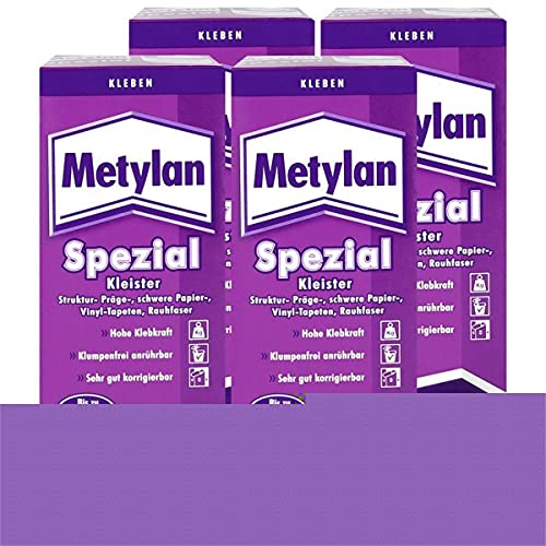 Henkel Metylan Spezial Tapetenkleister mit extra Power 200g (4er Pack) von Metylan