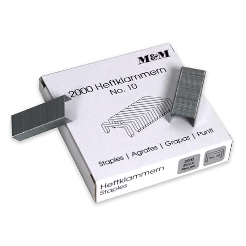 Heftklammern No. 10-2.000 Stück von Metzger + Mendle