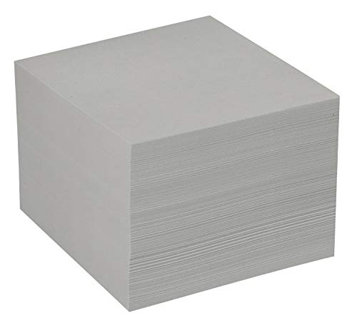 Nachfüller 90x90mm, 700 Blatt Graues Recycling-Papier 80g/qm von Metzger + Mendle