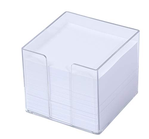 Zettelbox 105x105x90mm transparent, gefüllt mit 700 Blatt weißem Papier 80g/qm Zettelbox 105x105x90mm transparent, gefüllt mit 700 Blatt weißem Papier 80g/qm von Metzger + Mendle