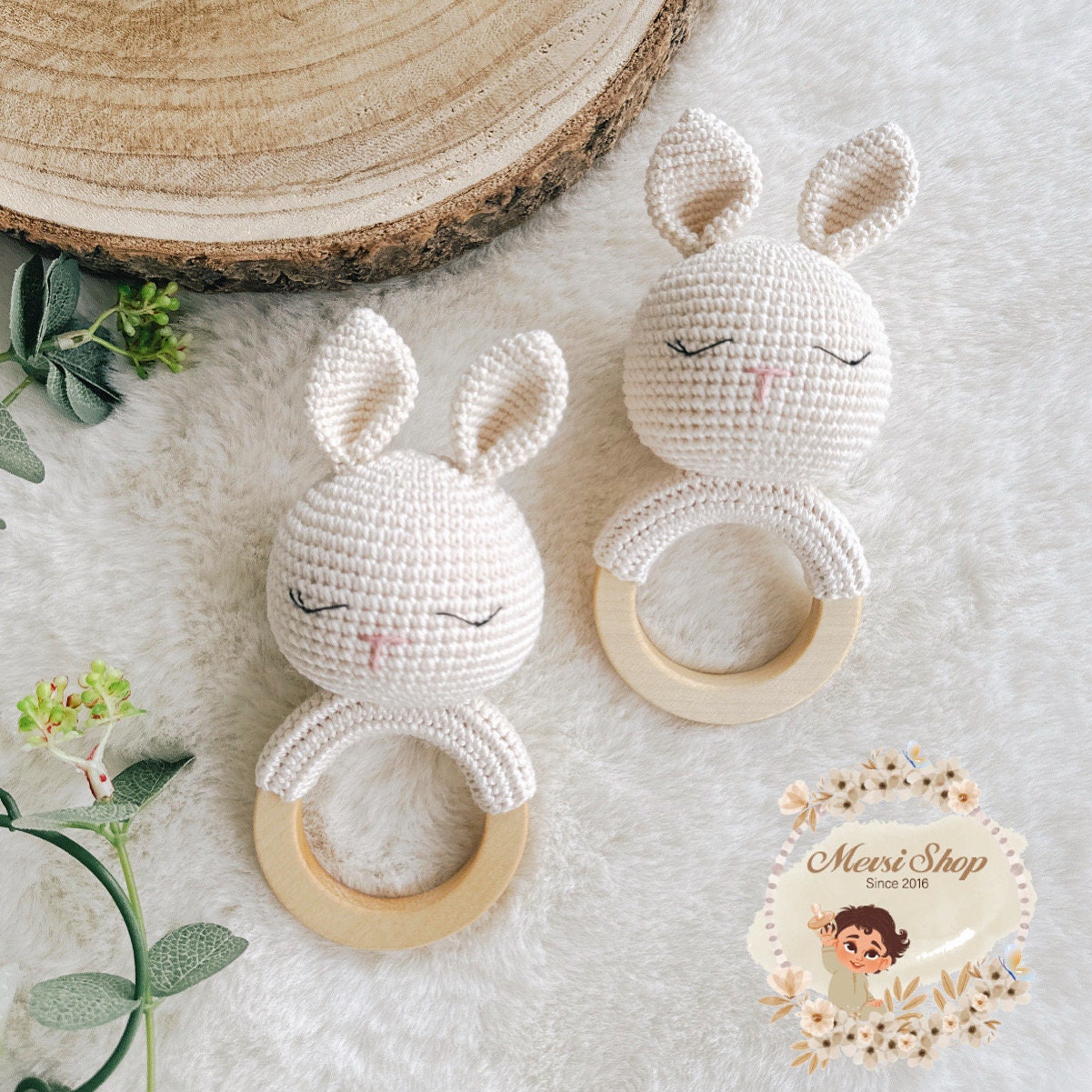Rassel Modell Hase Schlafi Creme Rassel Modell Hase Schlafi Creme von MevSi