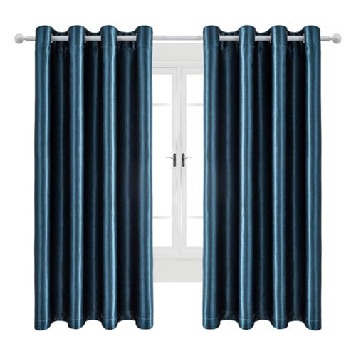 Mewkew Blackou Vorhänge für Kinderzimmer, Schlafzimmer, Wohnzimmer, wärmeisoliert, Raumverdunkelungsvorhang, Paar mit Ösen, dicke vertikale Vorhänge, 1 Bahn, H 274 x B 222 cm von Mewkew