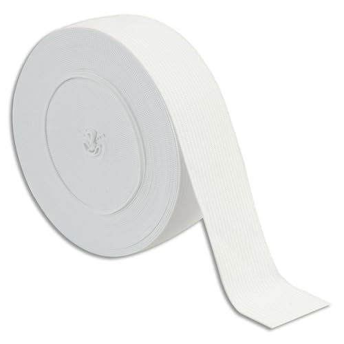 10 Meter x 25 Mm Gummiband Nähen,Gummiband Weiß,Dick Hosengummi Elastische Band Gummizug Gummilitze Stoffband Zum Nähen,Breites Gummiband Elastisch Für Kleidung Und DIY Projekte von Mewtush
