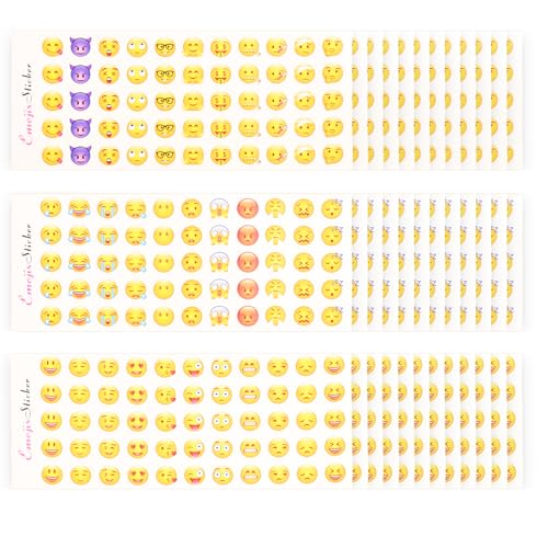 36 PCS Emoji Sticker, Smiley Aufkleber, Smiley sticke für kreative Ausdrucksmöglichkeiten, Ideal als Belohnungsaufkleber für Kinder, Lehrer und zur Dekoration von Notizbüchern und Mobiltelefonen 36 PCS Emoji Sticker, Smiley Aufkleber, Smiley sticke für kreative Ausdrucksmöglichkeiten, Ideal als Belohnungsaufkleber für Kinder, Lehrer und zur Dekoration von Notizbüchern und Mobiltelefonen von Mewtush