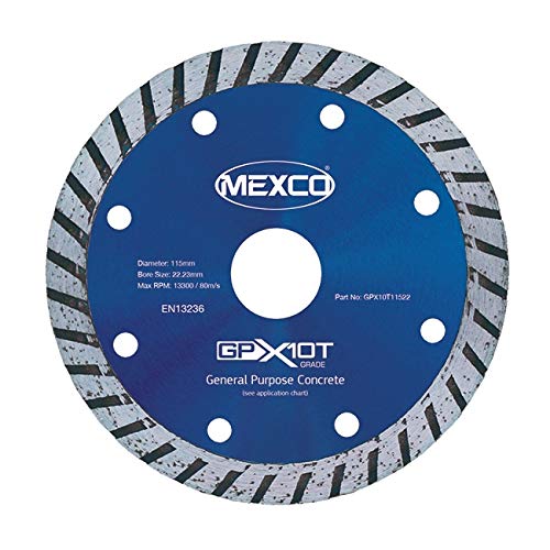 Mexco GPX Turbo Allzweck-Diamantklinge, 115 mm von Mexco