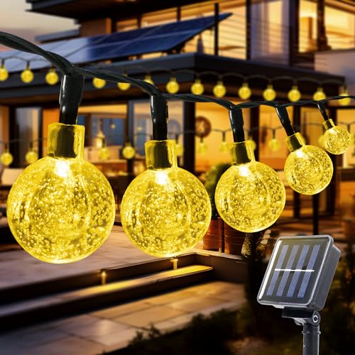 Mexllex Solar Lichterkette Aussen, 8M 50 LED 8 Modi Lichterkette Aussen Solar Solarlichterkette Aussen Wetterfest Kristall Kugeln, Solar Lichterkette Outdoor für Garten,Terrasse, Balkon,Partys Mexllex Solar Lichterkette Aussen, 8M 50 LED 8 Modi Lichterkette Aussen Solar Solarlichterkette Aussen Wetterfest Kristall Kugeln, Solar Lichterkette Outdoor für Garten,Terrasse, Balkon,Partys von Mexllex