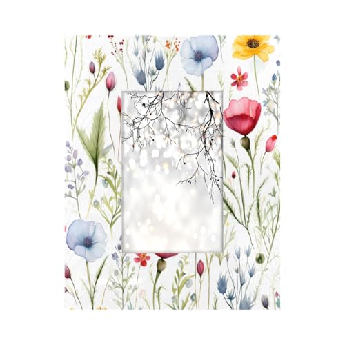 Mexpekil 10,2 x 15,2 cm Bilderrahmen, Wildblumen-Design, 15,2 x 10,2 cm, Holz-Bilderrahmen für Wand, Tisch, Collage, Heimdekoration, Geschenke Mexpekil 10,2 x 15,2 cm Bilderrahmen, Wildblumen-Design, 15,2 x 10,2 cm, Holz-Bilderrahmen für Wand, Tisch, Collage, Heimdekoration, Geschenke von Mexpekil