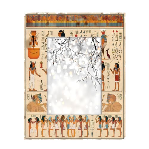 Mexpekil Bilderrahmen, ägyptische Hieroglyphen, 12,7 x 17,8 cm, Holz-Bilderrahmen, Wanddekoration, Tischcollage, Bilderrahmen, Heimdekoration, Geschenke Mexpekil Bilderrahmen, ägyptische Hieroglyphen, 12,7 x 17,8 cm, Holz-Bilderrahmen, Wanddekoration, Tischcollage, Bilderrahmen, Heimdekoration, Geschenke von Mexpekil