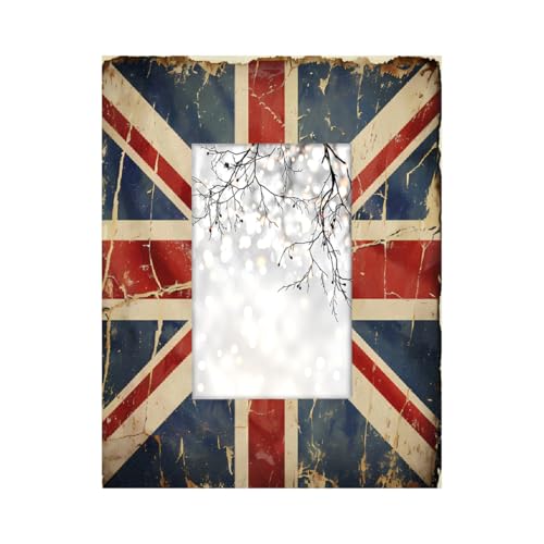 Mexpekil Bilderrahmen aus Holz, 10,2 x 15,2 cm, Retro-Stil, britische England-Flagge, 15,2 x 10,2 cm, für Wanddekoration, Tischcollage, Bilderrahmen, Heimdekoration, Geschenke Mexpekil Bilderrahmen aus Holz, 10,2 x 15,2 cm, Retro-Stil, britische England-Flagge, 15,2 x 10,2 cm, für Wanddekoration, Tischcollage, Bilderrahmen, Heimdekoration, Geschenke von Mexpekil