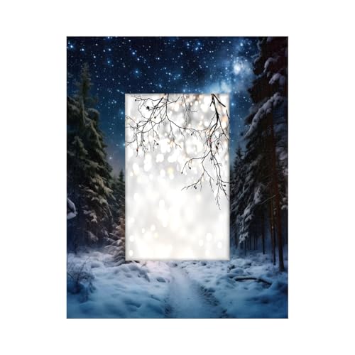 Mexpekil Bilderrahmen für Wandbehang und Tischplatte, 10 x 15 cm, Galaxie-Wald, Holz-Bilderrahmen, Heimdekoration, Geschenk, 15,2 x 10,2 cm von Mexpekil