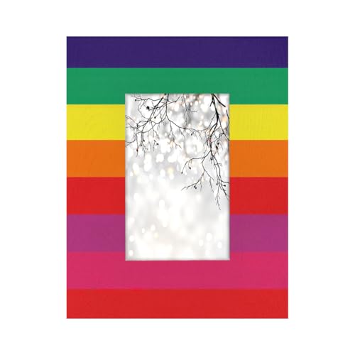 Mexpekil Bilderrahmen für Wandbehang und Tischplatte, 10 x 15 cm, Regenbogenstreifen, Holz-Bilderrahmen, Heimdekoration, Geschenk, 15,2 x 10,2 cm Mexpekil Bilderrahmen für Wandbehang und Tischplatte, 10 x 15 cm, Regenbogenstreifen, Holz-Bilderrahmen, Heimdekoration, Geschenk, 15,2 x 10,2 cm von Mexpekil