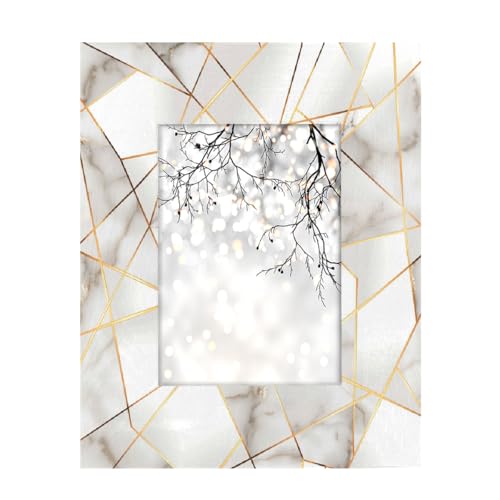 Mexpekil Bilderrahmen für Wandbehang und Tischplatte, 13 x 18 cm, Marmor, geometrischer Holz-Bilderrahmen, Heimdekoration, Geschenk, 17,8 x 12,7 cm Mexpekil Bilderrahmen für Wandbehang und Tischplatte, 13 x 18 cm, Marmor, geometrischer Holz-Bilderrahmen, Heimdekoration, Geschenk, 17,8 x 12,7 cm von Mexpekil