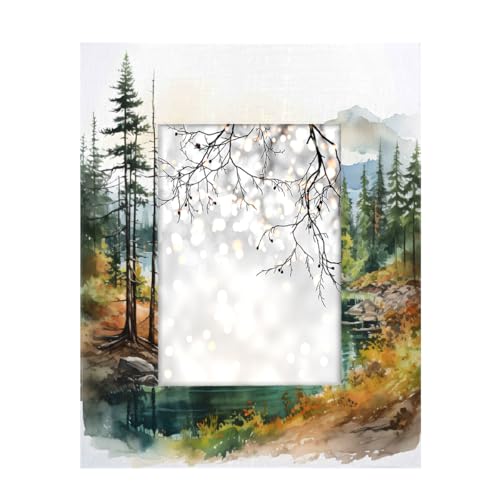 Mexpekil Bilderrahmen für Wandbehang und Tischplatte, 13 x 18 cm, Wald, Fluss, Berg, Holz-Bilderrahmen, Heimdekoration, Geschenk, 17,8 x 12,7 cm Mexpekil Bilderrahmen für Wandbehang und Tischplatte, 13 x 18 cm, Wald, Fluss, Berg, Holz-Bilderrahmen, Heimdekoration, Geschenk, 17,8 x 12,7 cm von Mexpekil