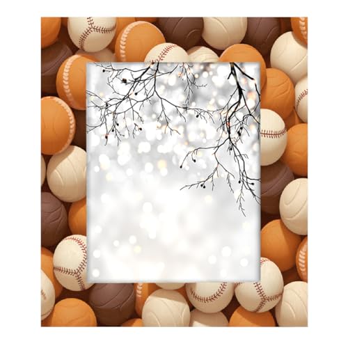 Mexpekil Bilderrahmen für Wandbehang und Tischplatte, 20 x 25 cm, Baseballbälle, Holz-Bilderrahmen, Heimdekoration, Geschenk, 25,4 x 20,3 cm Mexpekil Bilderrahmen für Wandbehang und Tischplatte, 20 x 25 cm, Baseballbälle, Holz-Bilderrahmen, Heimdekoration, Geschenk, 25,4 x 20,3 cm von Mexpekil