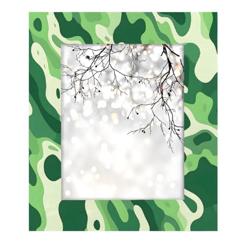 Mexpekil Bilderrahmen für Wandbehang und Tischplatte, 20 x 25 cm, Camouflage, grüner Marmor, Holz-Bilderrahmen, Heimdekoration, Geschenk, 25,4 x 20,3 cm Mexpekil Bilderrahmen für Wandbehang und Tischplatte, 20 x 25 cm, Camouflage, grüner Marmor, Holz-Bilderrahmen, Heimdekoration, Geschenk, 25,4 x 20,3 cm von Mexpekil