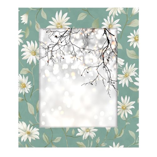 Mexpekil Bilderrahmen für Wandbehang und Tischplatte, 20 x 25 cm, Gänseblümchen, Blumenzweig, Holz-Bilderrahmen, Heimdekoration, Geschenk, 25,4 x 20,3 cm Mexpekil Bilderrahmen für Wandbehang und Tischplatte, 20 x 25 cm, Gänseblümchen, Blumenzweig, Holz-Bilderrahmen, Heimdekoration, Geschenk, 25,4 x 20,3 cm von Mexpekil
