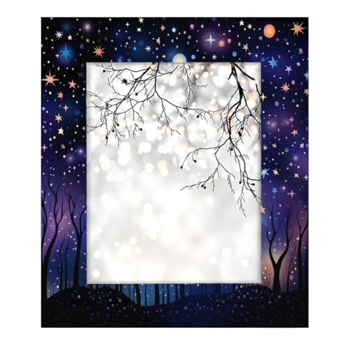 Mexpekil Bilderrahmen für Wandbehang und Tischplatte, 20 x 25 cm, Galaxie-Nacht, Wald, Holz-Bilderrahmen, Heimdekoration, Geschenk, 25,4 x 20,3 cm Mexpekil Bilderrahmen für Wandbehang und Tischplatte, 20 x 25 cm, Galaxie-Nacht, Wald, Holz-Bilderrahmen, Heimdekoration, Geschenk, 25,4 x 20,3 cm von Mexpekil