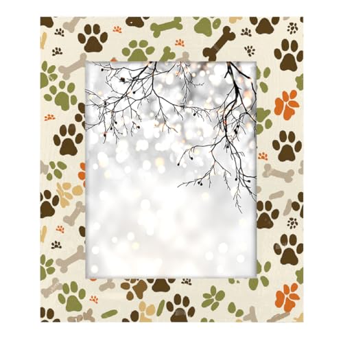 Mexpekil Bilderrahmen für Wandbehang und Tischplatte, 20 x 25 cm, Hundepfotenabdrücke, Knochen, Holz-Bilderrahmen, Heimdekoration, Geschenk, 25,4 x 20,3 cm Mexpekil Bilderrahmen für Wandbehang und Tischplatte, 20 x 25 cm, Hundepfotenabdrücke, Knochen, Holz-Bilderrahmen, Heimdekoration, Geschenk, 25,4 x 20,3 cm von Mexpekil