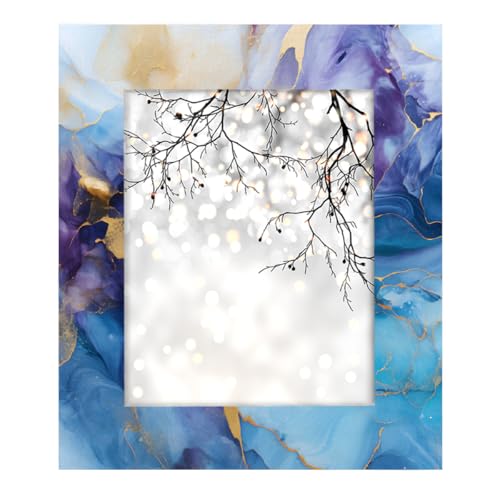 Mexpekil Bilderrahmen für Wandbehang und Tischplatte, 20 x 25 cm, Marmor, Blau, Lila, Holz-Bilderrahmen, Heimdekoration, Geschenk, 25,4 x 20,3 cm Mexpekil Bilderrahmen für Wandbehang und Tischplatte, 20 x 25 cm, Marmor, Blau, Lila, Holz-Bilderrahmen, Heimdekoration, Geschenk, 25,4 x 20,3 cm von Mexpekil