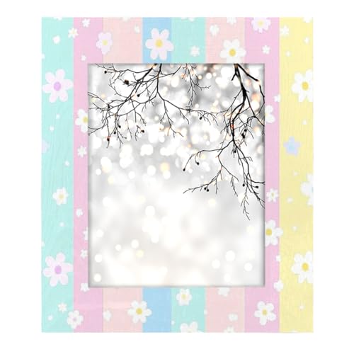 Mexpekil Bilderrahmen für Wandbehang und Tischplatte, 20 x 25 cm, Regenbogenstreifen, Blumenmuster, Holz-Bilderrahmen, Heimdekoration, Geschenk, 25,4 x 20,3 cm Mexpekil Bilderrahmen für Wandbehang und Tischplatte, 20 x 25 cm, Regenbogenstreifen, Blumenmuster, Holz-Bilderrahmen, Heimdekoration, Geschenk, 25,4 x 20,3 cm von Mexpekil