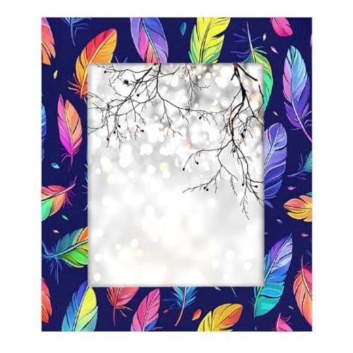 Mexpekil Bilderrahmen für Wandbehang und Tischplatte, 20 x 25 cm, bunte Federn, Neon-Holz-Bilderrahmen, Heimdekoration, Geschenk, 25,4 x 20,3 cm Mexpekil Bilderrahmen für Wandbehang und Tischplatte, 20 x 25 cm, bunte Federn, Neon-Holz-Bilderrahmen, Heimdekoration, Geschenk, 25,4 x 20,3 cm von Mexpekil
