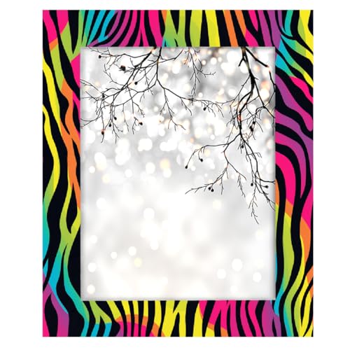 Mexpekil Bilderrahmen für Wandbehang und Tischplatte, 28 x 36 cm, Neon-Zebra-Druck, Holz-Bilderrahmen, Heimdekoration, Geschenk, 35,6 x 27,9 cm Mexpekil Bilderrahmen für Wandbehang und Tischplatte, 28 x 36 cm, Neon-Zebra-Druck, Holz-Bilderrahmen, Heimdekoration, Geschenk, 35,6 x 27,9 cm von Mexpekil