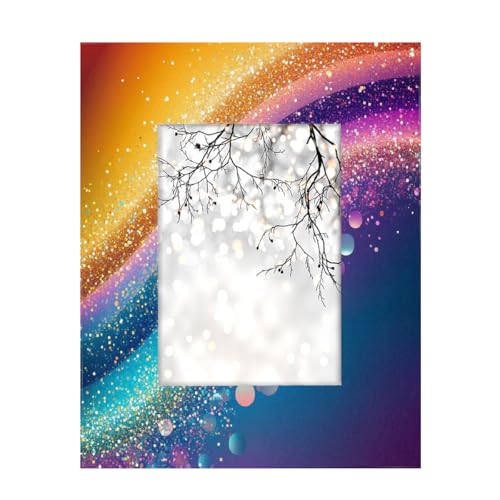 Mexpekil Bilderrahmen mit Regenbogen-Glitzer, 17,8 x 12,7 cm, zum Aufhängen an der Wand, 13 x 18 cm, Fotorahmen, Holz-Bilderrahmen, Heimdekoration, Geschenk Mexpekil Bilderrahmen mit Regenbogen-Glitzer, 17,8 x 12,7 cm, zum Aufhängen an der Wand, 13 x 18 cm, Fotorahmen, Holz-Bilderrahmen, Heimdekoration, Geschenk von Mexpekil