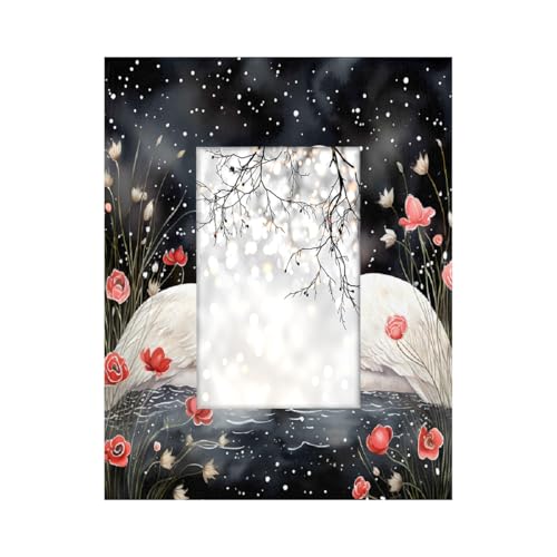 Mexpekil Rechteckiger Bilderrahmen, 10 x 15 cm, weißer Schwan, Vogel, Holz, Fotorahmen für Schreibtisch, Tischplatte, Wandcollage, Dekoration, Wandmontage, Bilderrahmen ohne Matte Mexpekil Rechteckiger Bilderrahmen, 10 x 15 cm, weißer Schwan, Vogel, Holz, Fotorahmen für Schreibtisch, Tischplatte, Wandcollage, Dekoration, Wandmontage, Bilderrahmen ohne Matte von Mexpekil