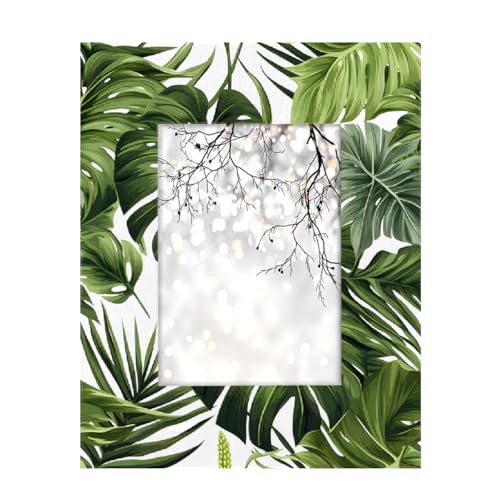 Mexpekil Rechteckiger Bilderrahmen, 12,7 x 17,8 cm, tropische Monstera-Palmenblätter, Holz, Fotorahmen für Schreibtisch, Tischplatte, Wandcollage, Dekoration, Wandmontage, Bilderrahmen ohne Matte Mexpekil Rechteckiger Bilderrahmen, 12,7 x 17,8 cm, tropische Monstera-Palmenblätter, Holz, Fotorahmen für Schreibtisch, Tischplatte, Wandcollage, Dekoration, Wandmontage, Bilderrahmen ohne Matte von Mexpekil