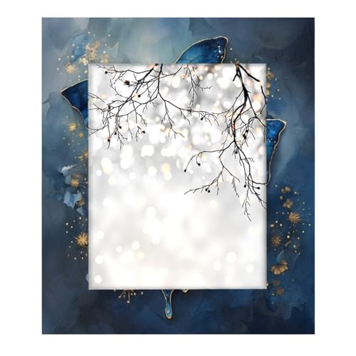 Mexpekil Rechteckiger Bilderrahmen, 20,3 x 25,4 cm, Azurblau, Schmetterlings-Holz, Fotorahmen für Schreibtisch, Tischplatte, Wandcollage, Dekoration, Wandmontage, Bilderrahmen ohne Matte Mexpekil Rechteckiger Bilderrahmen, 20,3 x 25,4 cm, Azurblau, Schmetterlings-Holz, Fotorahmen für Schreibtisch, Tischplatte, Wandcollage, Dekoration, Wandmontage, Bilderrahmen ohne Matte von Mexpekil