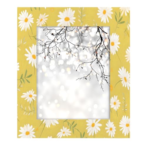 Mexpekil Rechteckiger Bilderrahmen, 20,3 x 25,4 cm, Gänseblümchen, gelber Holz-Bilderrahmen für Schreibtisch, Tischplatte, Wandcollage, Dekoration, Wandmontage, Bilderrahmen ohne Matte Mexpekil Rechteckiger Bilderrahmen, 20,3 x 25,4 cm, Gänseblümchen, gelber Holz-Bilderrahmen für Schreibtisch, Tischplatte, Wandcollage, Dekoration, Wandmontage, Bilderrahmen ohne Matte von Mexpekil