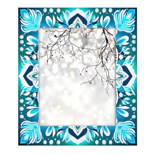 Mexpekil Rechteckiger Bilderrahmen, 20,3 x 25,4 cm, Mandala-Blumen, Holz, Fotorahmen für Schreibtisch, Tischplatte, Wandcollage, Dekoration, Wandmontage, Bilderrahmen ohne Matte Mexpekil Rechteckiger Bilderrahmen, 20,3 x 25,4 cm, Mandala-Blumen, Holz, Fotorahmen für Schreibtisch, Tischplatte, Wandcollage, Dekoration, Wandmontage, Bilderrahmen ohne Matte von Mexpekil