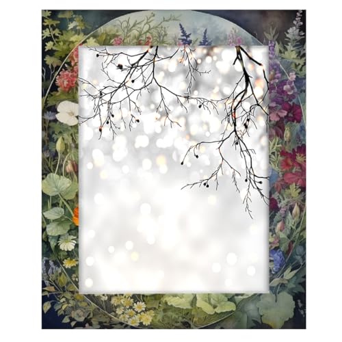 Mexpekil Rechteckiger Bilderrahmen, 28 x 35 cm, Vintage-Stil, Wildblumen, Holz-Bilderrahmen für Schreibtisch, Tischplatte, Wandcollage, Dekoration, Wandmontage, Bilderrahmen ohne Matte Mexpekil Rechteckiger Bilderrahmen, 28 x 35 cm, Vintage-Stil, Wildblumen, Holz-Bilderrahmen für Schreibtisch, Tischplatte, Wandcollage, Dekoration, Wandmontage, Bilderrahmen ohne Matte von Mexpekil