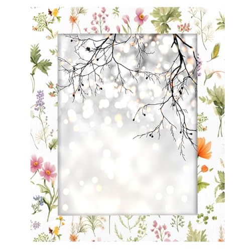 Mexpekil Rechteckiger Bilderrahmen, 28 x 35 cm, frische Wildblumen, Gras, Holz, Fotorahmen für Schreibtisch, Tischplatte, Wandcollage, Dekoration, Wandmontage, Bilderrahmen ohne Matte Mexpekil Rechteckiger Bilderrahmen, 28 x 35 cm, frische Wildblumen, Gras, Holz, Fotorahmen für Schreibtisch, Tischplatte, Wandcollage, Dekoration, Wandmontage, Bilderrahmen ohne Matte von Mexpekil