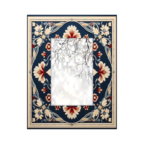 Mexpekil Rechteckiger Bilderrahmen, Retro-Stil, Boho, Mandala, Blumen, Holz, Fotorahmen für Schreibtisch, Tischplatte, Wandcollage, Dekoration, Wandmontage, Bilderrahmen ohne Matte Mexpekil Rechteckiger Bilderrahmen, Retro-Stil, Boho, Mandala, Blumen, Holz, Fotorahmen für Schreibtisch, Tischplatte, Wandcollage, Dekoration, Wandmontage, Bilderrahmen ohne Matte von Mexpekil