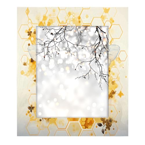 Mexpekil Rechteckiger Bilderrahmen 20,3 x 25,4 cm, Bienenstock, Bienenstock, Holz, Fotorahmen für Schreibtisch, Tischplatte, Wandcollage, Dekoration, Wandmontage, Bilderrahmen ohne Matte Mexpekil Rechteckiger Bilderrahmen 20,3 x 25,4 cm, Bienenstock, Bienenstock, Holz, Fotorahmen für Schreibtisch, Tischplatte, Wandcollage, Dekoration, Wandmontage, Bilderrahmen ohne Matte von Mexpekil