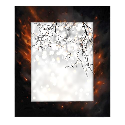 Mexpekil Rechteckiger Bilderrahmen 20,3 x 25,4 cm, Feuer-Baseball-Kunstmalerei, Holz-Bilderrahmen für Schreibtisch, Tischplatte, Wandcollage, Dekoration, Wandmontage, Bilderrahmen ohne Matte Mexpekil Rechteckiger Bilderrahmen 20,3 x 25,4 cm, Feuer-Baseball-Kunstmalerei, Holz-Bilderrahmen für Schreibtisch, Tischplatte, Wandcollage, Dekoration, Wandmontage, Bilderrahmen ohne Matte von Mexpekil