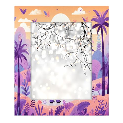 Mexpekil Rechteckiger Bilderrahmen 20,3 x 25,4 cm, Jurassic Cartoon Dinosaurier Palme Holz Bilderrahmen für Schreibtisch, Tischplatte, Wandcollage, Dekoration, Wandmontage, Bilderrahmen ohne Matte Mexpekil Rechteckiger Bilderrahmen 20,3 x 25,4 cm, Jurassic Cartoon Dinosaurier Palme Holz Bilderrahmen für Schreibtisch, Tischplatte, Wandcollage, Dekoration, Wandmontage, Bilderrahmen ohne Matte von Mexpekil