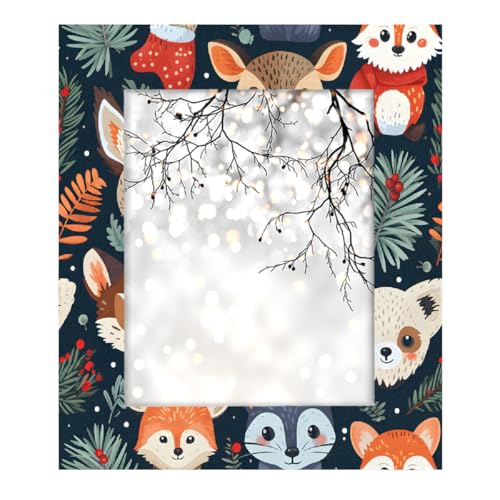 Mexpekil Rechteckiger Bilderrahmen 20,3 x 25,4 cm, Tier, Kaninchen, Bär, Wolf, Fuchs, Holz, Fotorahmen für Schreibtisch, Tischplatte, Wandcollage, Dekoration, Wandmontage, Bilderrahmen ohne Matte Mexpekil Rechteckiger Bilderrahmen 20,3 x 25,4 cm, Tier, Kaninchen, Bär, Wolf, Fuchs, Holz, Fotorahmen für Schreibtisch, Tischplatte, Wandcollage, Dekoration, Wandmontage, Bilderrahmen ohne Matte von Mexpekil