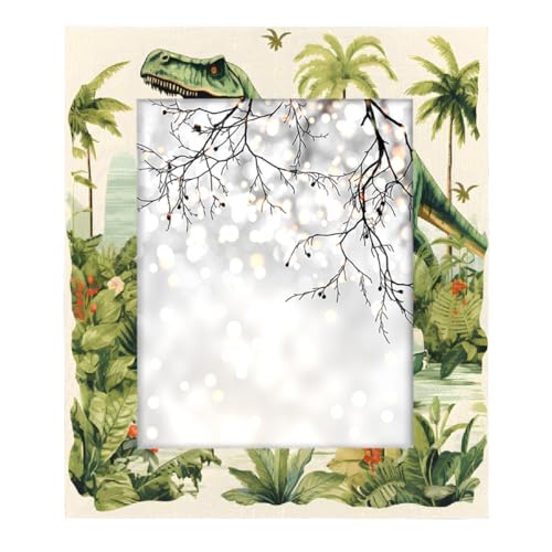 Mexpekil Rechteckiger Bilderrahmen 20,3 x 25,4 cm, Tier-Dinosaurier-Palmen-Holz, Fotorahmen für Schreibtisch, Tischplatte, Wandcollage, Dekoration, Wandmontage, Bilderrahmen ohne Matte Mexpekil Rechteckiger Bilderrahmen 20,3 x 25,4 cm, Tier-Dinosaurier-Palmen-Holz, Fotorahmen für Schreibtisch, Tischplatte, Wandcollage, Dekoration, Wandmontage, Bilderrahmen ohne Matte von Mexpekil