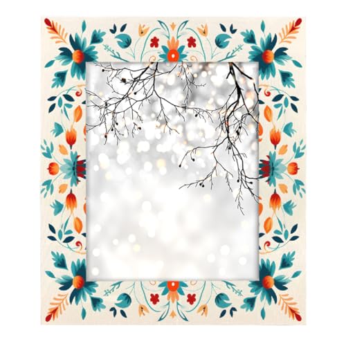 Mexpekil Rechteckiger Bilderrahmen 20,3 x 25,4 cm, indisches Mandala, Blumen, Boho, Holz, Fotorahmen für Schreibtisch, Tischplatte, Wandcollage, Dekoration, Wandmontage, Bilderrahmen ohne Matte Mexpekil Rechteckiger Bilderrahmen 20,3 x 25,4 cm, indisches Mandala, Blumen, Boho, Holz, Fotorahmen für Schreibtisch, Tischplatte, Wandcollage, Dekoration, Wandmontage, Bilderrahmen ohne Matte von Mexpekil