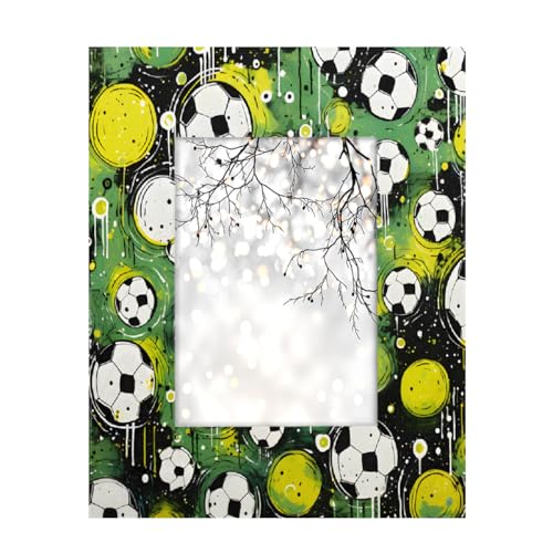 Mexpekil Rechteckiger Bilderrahmen aus Holz, 12,7 x 17,8 cm, Fußball-Muster, für Schreibtisch, Tischplatte, Wandcollage, Dekoration, Wandmontage, Bilderrahmen ohne Matte Mexpekil Rechteckiger Bilderrahmen aus Holz, 12,7 x 17,8 cm, Fußball-Muster, für Schreibtisch, Tischplatte, Wandcollage, Dekoration, Wandmontage, Bilderrahmen ohne Matte von Mexpekil