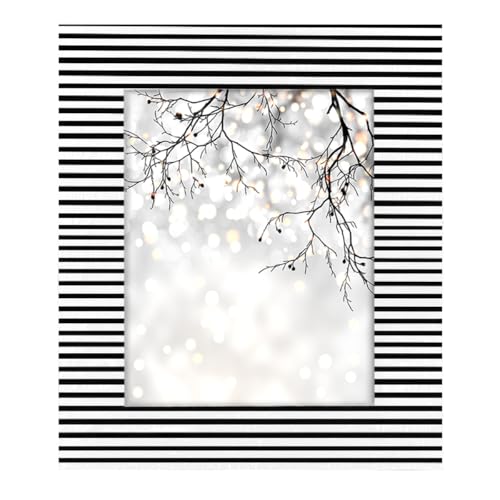 Mexpekil Rechteckiger Bilderrahmen aus Holz, 20,3 x 25,4 cm, schwarz-weiße Streifen, für Schreibtisch, Tischplatte, Wandcollage, Dekoration, Wandmontage, Bilderrahmen ohne Matte Mexpekil Rechteckiger Bilderrahmen aus Holz, 20,3 x 25,4 cm, schwarz-weiße Streifen, für Schreibtisch, Tischplatte, Wandcollage, Dekoration, Wandmontage, Bilderrahmen ohne Matte von Mexpekil